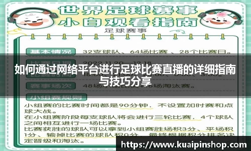如何通过网络平台进行足球比赛直播的详细指南与技巧分享